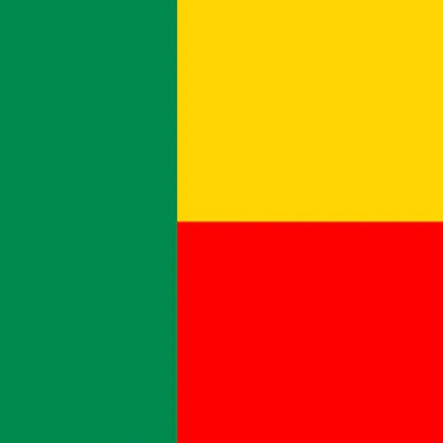 National flag of the Republic of Benin.